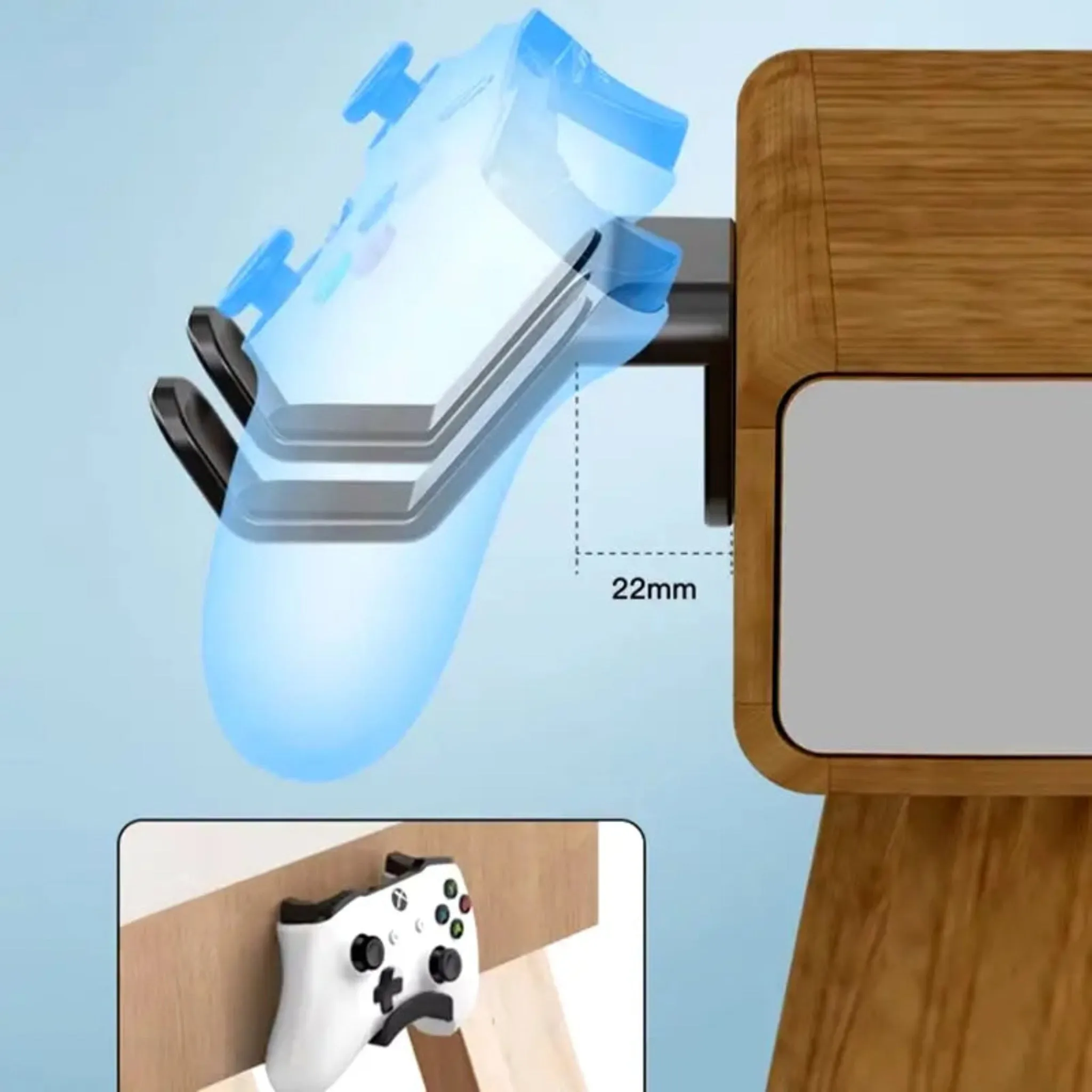 Wall Mount Gamepad Holder | Universal Controller Storage