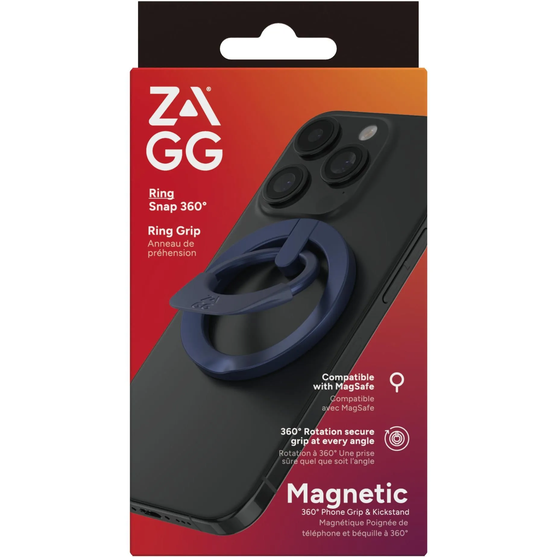 ZAGG SNap 360 Magnetic Ring for Smartphone (Blue)